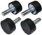 AERZETIX - Juego de 4 piezas - Patas pies redondos antivibraciones aislamiento - rosca M6 - Ø20mm H: 10mm - dureza Shore 70 ±5 - caucho y acero - carga 504N 50kg x4 - C47674