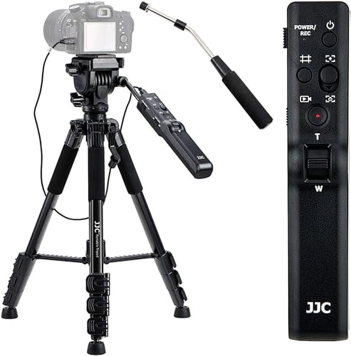 JJC Kamera Video Fernbedienung Stativ für Sony FDR AX53 AX43 AX100 AX700 HDR CX440 CX455 CX675 CX900 ZV-1 A7 IV III II A7S A7R A6600 A6500 A6400 A6300 A6100 A6000 RX10 IV, ersetzt Sony VCT-VPR1
