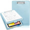 SITHON Planchettes à pince A4 avec rangement, Léger Porte Document A4, Presse-papiers Dossier pour Infirmière Médecin Enseignants Étudiants Coach de vente Conférence de bureau d'école, (Bleu)