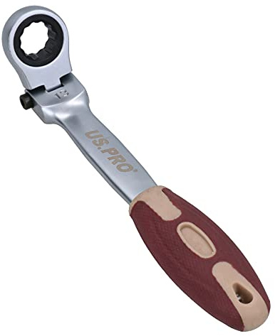 AB Tools 13mm Flexi Flexible Enclosed Ring Ratchet Spanner with Lockable Head 72 Teeth