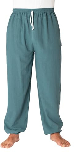 PANASIAM E-Pants lang, Baumwolle, Charcoal grau, L