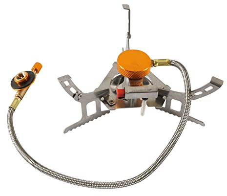 3700W Mini Estufa de Gas Portatil Camping,estufa de gas portatil Plegable Horno de Gas Dividido estufa de gas resistente al viento para exteriores, viajes, senderismo, cocina