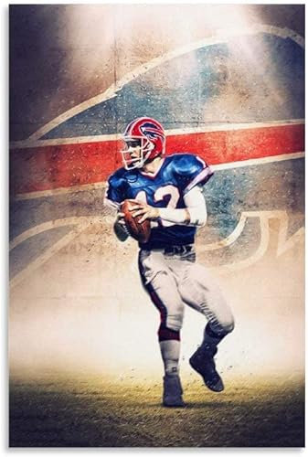 Holz Puzzle 500 Teile American-Football-Spieler Jim Kelly Star Puzzles für Erwachsene und Kinder anspruchsvoll 500 Piece 20.4x15inch(52x38cm) Kein Rahmen