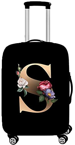 Hiseng Elastisch Kofferhülle Kofferschutzhülle Gepäck Cover Reisekoffer Hülle Koffer Schutzhülle Luggage Cover Waschbarer Kofferüberzug (L (26-28inch),S)