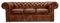 Chesterfield Original First Class Leder Schlafsofa | Sofa mit Schlaffunktion 3-Sitzer 200cm | Cloudy Old Brown | Lieferzeit 2 bis 4 Wochen