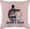 Kissen 50x50 - Ideen - Partner Geschenke Paar King Queen Couple Pärchen Weihnachts-Geschenke Valentinstag - 50 x 50 cm - Hellrosa - für paare pärchenkisse valendienstagsgeschenk und sofakissen