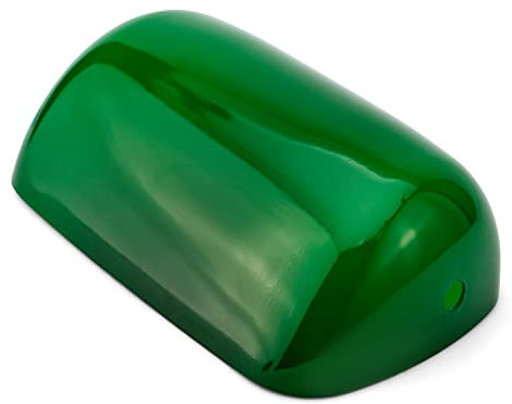 NKlaus Ersatzabdeckung aus Glas für Bankerslampen grün 22,5x7x13cm Echter Ersatz-Glasschirm 11694