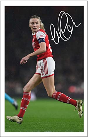 RJR Prints Wandbild mit Leah Williamson Arsenal Ladies & Lionesses, signiertes Foto mit aufgedrucktem Fußball Autogramm, Geschenk, 15,2 x 10,2 cm
