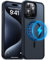 Meifigno Funda magnética Compatible con iPhone 15 Pro MAX, [Certificada por el Ejército y Compatible con MagSafe] Funda Protectora Trasera Mate y translúcida para iPhone 15 Pro MAX 6,7’’, Negro
