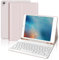 Funda con Teclado para iPad 6a Generación 9.7, Teclado Bluetooth Desmontable con Funda y Portalápices para iPad 6a Gen 2018/5a Gen 2017/iPad Pro 9.7 2016/iPad Air 2 2014y iPad Air 1 2013, Rosa