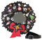 Loungefly Disney Nightmare Before Christmas Figural Wreath Crossbody Purse Disney, Schwarz, Einheitsgröße, Umhängetasche