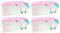 Tradineur - Pack de 4 Caja de 6 Vasos Modelo Adora - Capacidad: 290 ml - Fabricado en Vidrio Resistente - Apto para lavavajillas - Tamaño Aprox: Ø 7 x 9 cm - 24 Uds Totales