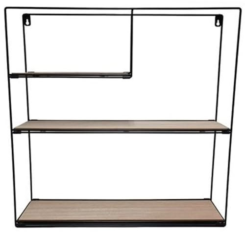 Mensola quadrata 3 ripiani da muro scaffale a parete richiudibile porta oggetti per casa cucina soggiorno bagno ufficio