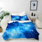 ANHOPE Weltraum Blaue Galaxie Nebel Bettwäsche Set 2 Teilig Weich Bettbezug 135x200 cm & Kissenbezug 80x80 cm Microfaser Bettbezüge Set mit Reißverschluss Bettdeckenbezug für Kinder Jungen Mädchen