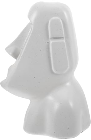 MUCKLILY Box Moai Taschentuchbox Taschentuchspender Schlafzimmerkommode Moai Statue Taschentuchabdeckung Haushalt Serviettenhalter Papierhandtuchspender Taschentuch