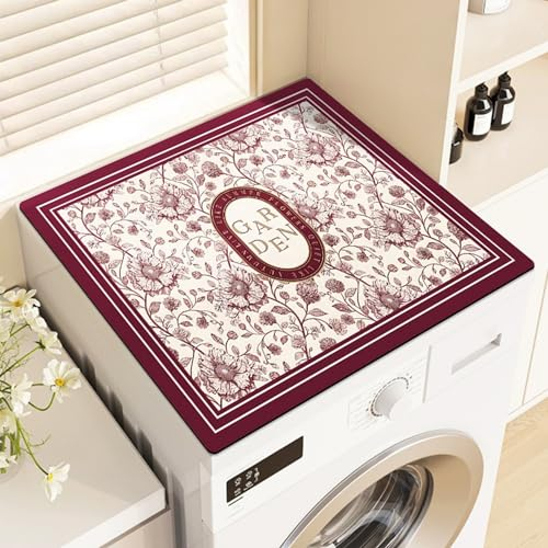BALAMLB Tapis Lave Linge Dessus Machine à Laver, Top Protection Laveuse, Couverture RéFrigéRateur Anti-PoussièRe, Housse Machine a Laver,Supérieure pour Lave-Linge Et Sèche-Linge D,30x40cm