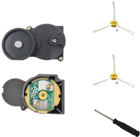 MIRTUX Motor de Cepillo Lateral Compatible con Roomba 500, 600, 700, 800, 900 Incluye Dos escobillas cepillos Laterales. Recambio Compatible con Roomba Aspirador - Accesorio de Alta Potencia