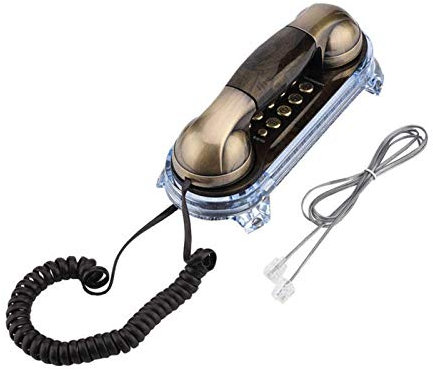 BQFDHFSF Retro Telefono Fisso 2 in 1 cablato da Tavolo e Telefono con Montaggio a Parete per Smart Home Hotel Design ergonomico Telefoni retrò, Decorazione Domestica del Telefono