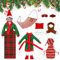 HIULLEN 11 Stück Weihnachten Elf Puppe Kostüm Zubehör, Weihnachtselfen Zubehör Hängematten mit Kopfkissen, Schuhe, Bademantel, Schlafsack, Schal, Brille, Schürze, Augenmaske, Kleidung Kleider für Elf