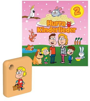 Galakto Audio-Token: Hurra Kinderlieder - Hurra Kinderlieder 2 | Musik für Kinder ab 3 Jahren, Spielzeit ca. 52 Minuten