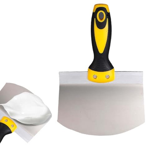 SHUOHONG Spatola per Stucco in Acciaio Inossidabile, Raschietti per Pareti, Stucco per Plastica, Stucco per Carrozzeria, Frattazzo per Rasatura, Frattazzo Spatole per Stucco Cartongesso