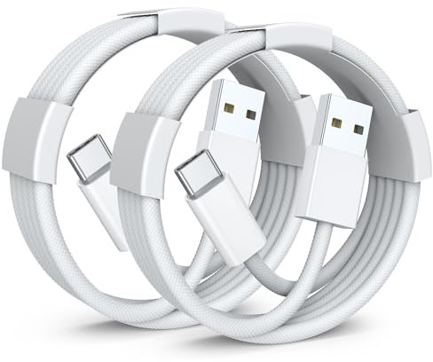 Car Carplay Cable for iPhone 15/16 Pro Max/Plus Cable, 3.3FT 2Pack USB A to USB C Charging Cord Compatible Apple iPhone,iPad USB C Cable iPad Pro 13/12.9/11 inch iPad Air 5/4th Mini 6th Gen Charger