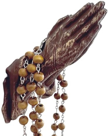 iFutniew Prayer Wall Mount Light Luxury Style Pendant Living Room Home Decoration Resin Crafts Small Ornaments Brown