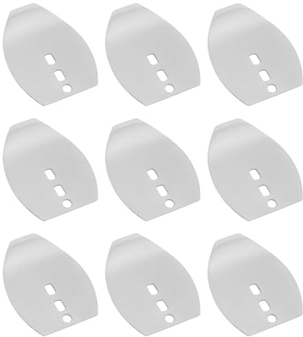 SG Store 50 Stück Original Swim Jig Dancer Blades aus Edelstahl Chatterbait Blades Spinner Blades für Süßwasser Und Salzwasser 28,9 X 23 Mm Dicke 0,5 Mm