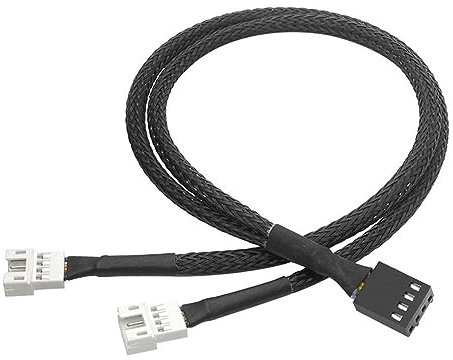 FUXIU Cable ventilador placa base 4 pines divisor en Y cable ventilador PWM cable extensión de alimentación ventilador PC cable adaptador