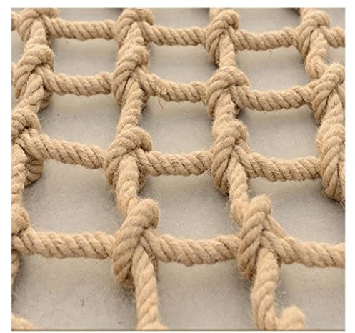 SZPLLZY Children Climbing Frame Net, Rope Netting Climbing Cargo Net Playground Kids Child Rock Ladder Wall Hammock Tree House Playset(10mm*12cm,3X7m (9.84X22.96ft))