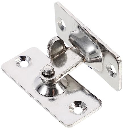 Mikikit 2 Pz Fermaporta Magnetico Girevole Elettrico Porta Portatile Protettore Serrature All'aperto Maniglia Bullone Per Grillo Per Carichi Pesanti Gancio Cavo Acciaio Inossidabile Silver