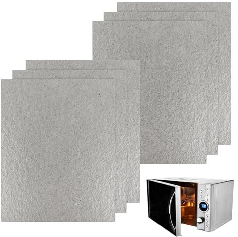 6 Pezzi Piastra di Mica per Onde per Microonde, 15 x 12 cm Mica per Microonde Universale, Mica per Microonde Mica Piastre a Microonde Foglio per Microonde per Cucina Forno a Microonde