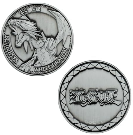 FaNaTtik Yu-Gi-Oh! Blue-Eyes White Dragon Coin - Limited Edition Collector's Item - Individually Numbered