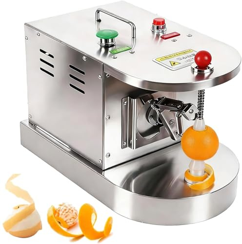 Automatic Lemon Orange Peeler,Commercial Fruit Vegetables Peeling Machine with Height & Distance Adjustable,Peaches Kiwis Mangoes Skin Remover Tool,for Restaurant Kitchen