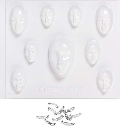 KnorrPrandell 2713050 Mini-Schmuckmasken, 4 - 8 cm