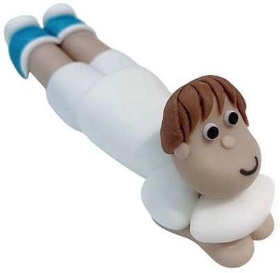 Edible rugby cake topper decoration - England kit (2026) - Fondant - rugby figure