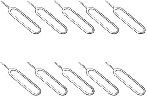 10 PCS SIM Card Removal Tool SIM needle Ejector for iPhone Huawei Samsung Vivo