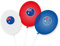 9 Luftballons * AUSTRALIEN * als Deko für Mottoparty, Länderparty und Geburtstag | Ballons Party Set Down Under