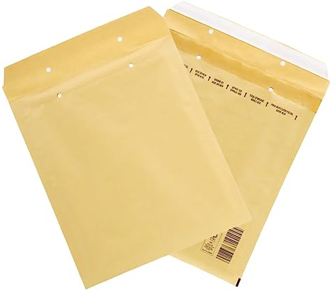 100 Stück Luftpolsterumschläge in braun - 6/F (240 x 350) - Luftpolstertaschen Versandtaschen - elb-verpackungen