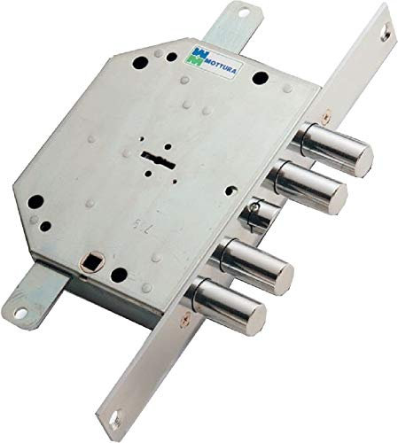 Serratura porte blindate a doppia mappa ad infilare Art.89C751 Mottura E60,5