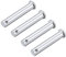 sourcing map Single Hole Clevis Pins - 10mm X 55mm Flat Head Zinc-Plating Solid Steel Link Hinge Pin 4Pcs
