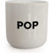 PLTY - POP Becher - Tasse ohne Henkel - Handglasiertes Weiß Porzellan - Coffee Mug - Beat - Dänisches Design