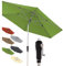 Doppler Sonnenschirm für den Garten SL-AZ Auto Tilt 275 cm Fresh Green I Gartenschirm knickbar I Kurbelschirm mit UV-Schutz 80+ I Kurbelschirm aus Aluminium I regenabweisendes Polyester-Schirmdach