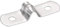 sourcing map 45pcs Collier de Serrage 5mm Fixation Tuyau Clip Tube Attacher Pince Rigide 2 Trous 201 Acier Inoxydable Attache Grillage Rigide Fixer Clôture