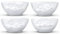 Colour-up TV TASSEN 4er Set Schale Müslischale 350 ml Porzellan - Fiftyeight Products