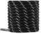 Knixmax Cordones Redondos para Zapatos [1 Par] Cordones Duraderos para Botas de Senderismo y Trekking Zapatos, Negro-Blanco 150cm
