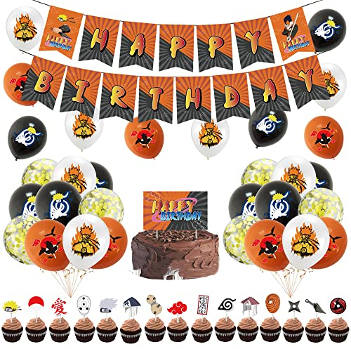 Deko Geburtstag Naruto Geburtstag Deko Naruto Luftballons Naruto Luftballons Naruto Party Geburtstagsdeko Naruto Girlande Kuchendeckel
