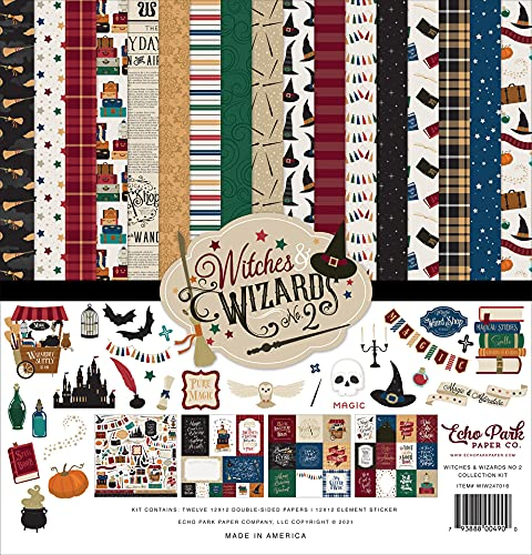 Echo Park Paper Company Witches & Wizards No.2 Collection Kit Papier, mehrfarbig, 30,5 x 30,5 cm