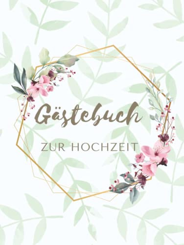 Gästebuch Hochzeit 120 Seiten für 120 Gäste | Mit Fragen zum Ausfüllen | Hardcover, DIN A4 | Edles, elegantes Gästebuch für die Hochzeit: Gästebuch ... kreativ und modern | Hochwertiges Design