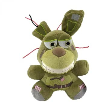 Plushies kompatibel mit Five Night at Freddy FNAF, Springtrap Foxy Plüsch Puppe 18 cm. Kuscheltier Formen und Videospiele Kuscheltiere Spielzeug Geschenke für Jungen und Mädchen